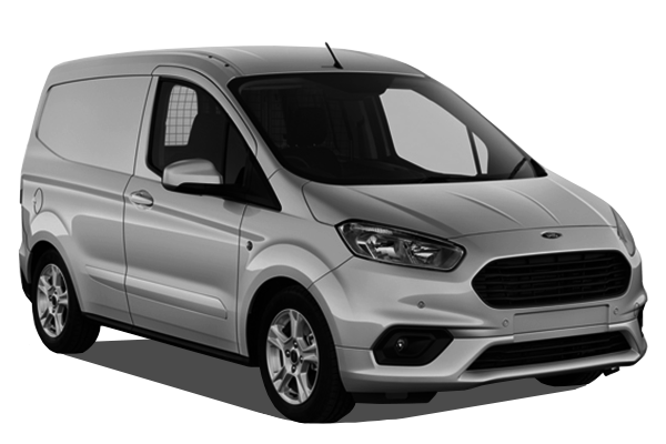 Vue latérale du fourgon FORD TRANSIT COURIER I - 2014 – modèle utilitaire aménageable